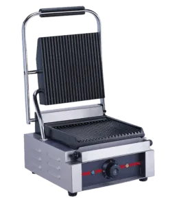 NOVA EPG16G Commercial Panini Press, w/Grooved Plate, 120v