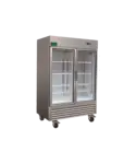 NOVA CR2-54-G-HC Reach-In Upright Refrigerator, 2 Door, Glass